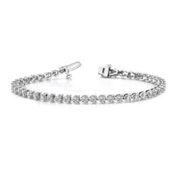 14kw 4 1/3 ct Lab Grown Diamond VS/SI+ G+ Comp Tennis Bracelet