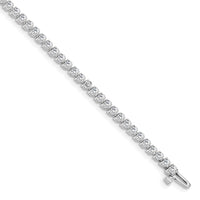 14kw 2 3/8 ct Lab Grown Diamond VS/SI+ G+ Comp Tennis Bracelet