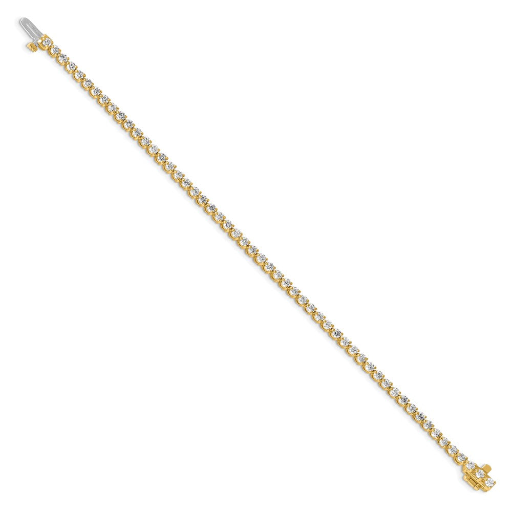 14k 3 1/3 ct Lab Grown Diamond VS/SI+ G+ Comp Tennis Bracelet