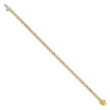 14k 3 1/3 ct Lab Grown Diamond VS/SI+ G+ Comp Tennis Bracelet