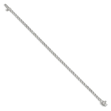 14kw 3 1/3 ct Lab Grown Diamond VS/SI+ G+ Comp Tennis Bracelet