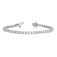 14kw 3 1/3 ct Lab Grown Diamond VS/SI+ G+ Comp Tennis Bracelet