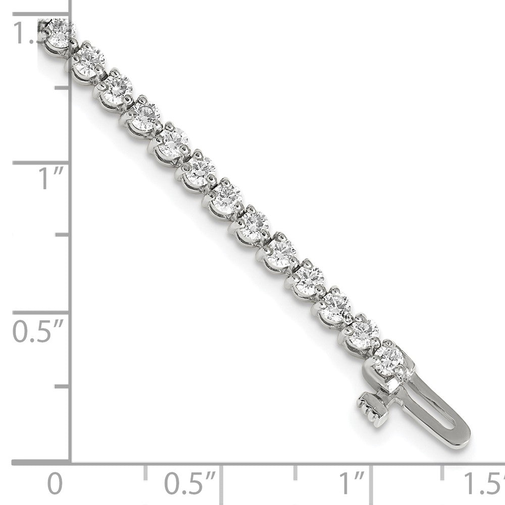 14kw 3 1/3 ct Lab Grown Diamond VS/SI+ G+ Comp Tennis Bracelet