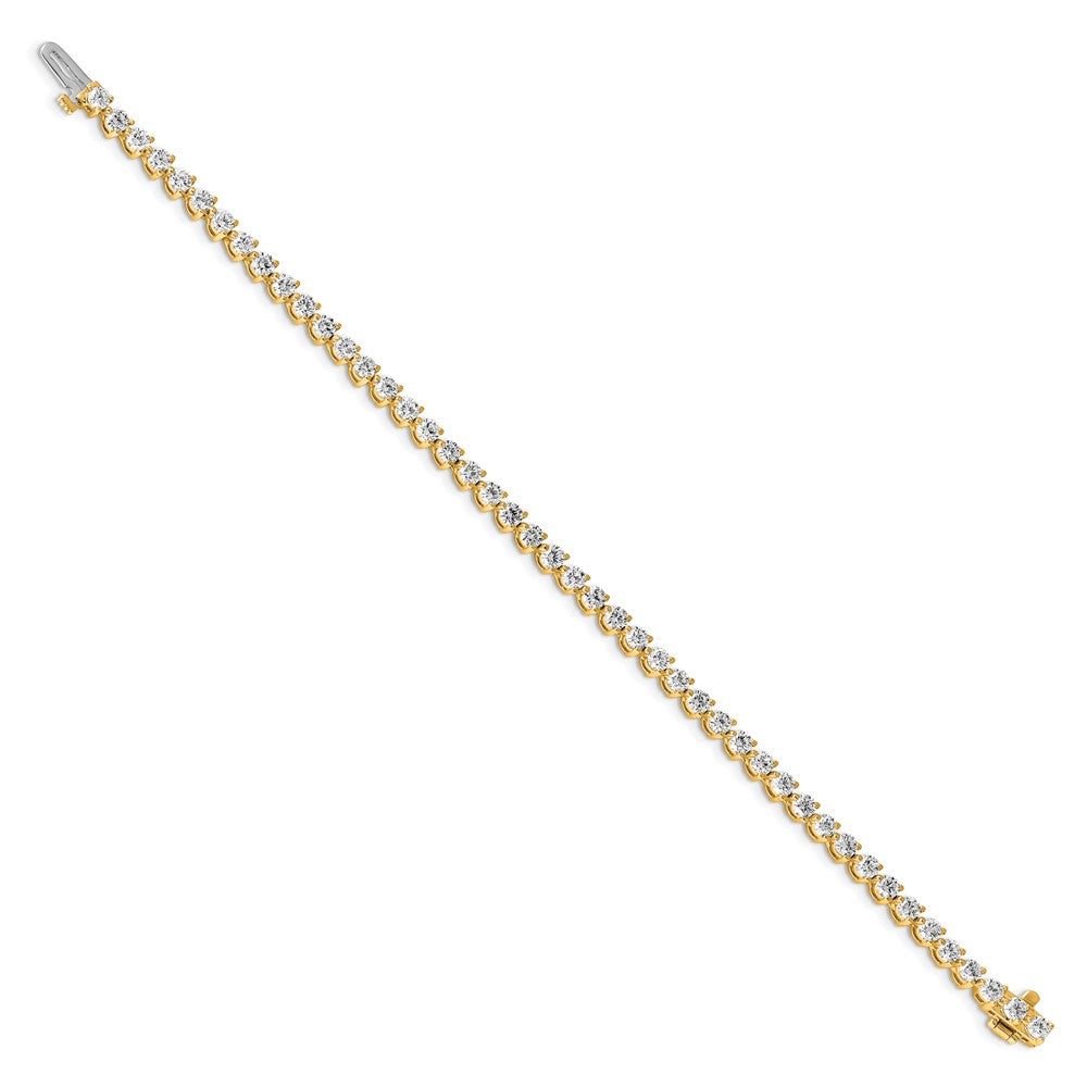 14k 4 3/4 ct Lab Grown Diamond VS/SI+ G+ Comp Tennis Bracelet