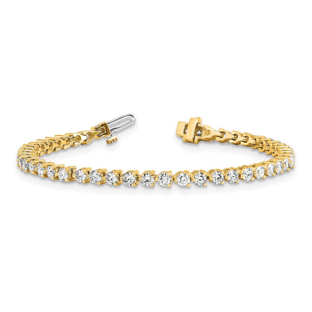 14k 4 3/4 ct Lab Grown Diamond VS/SI+ G+ Comp Tennis Bracelet