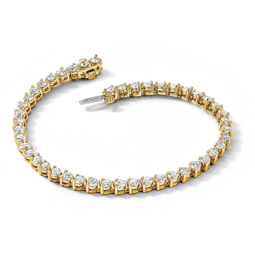 14k 4 3/4 ct Lab Grown Diamond VS/SI+ G+ Comp Tennis Bracelet