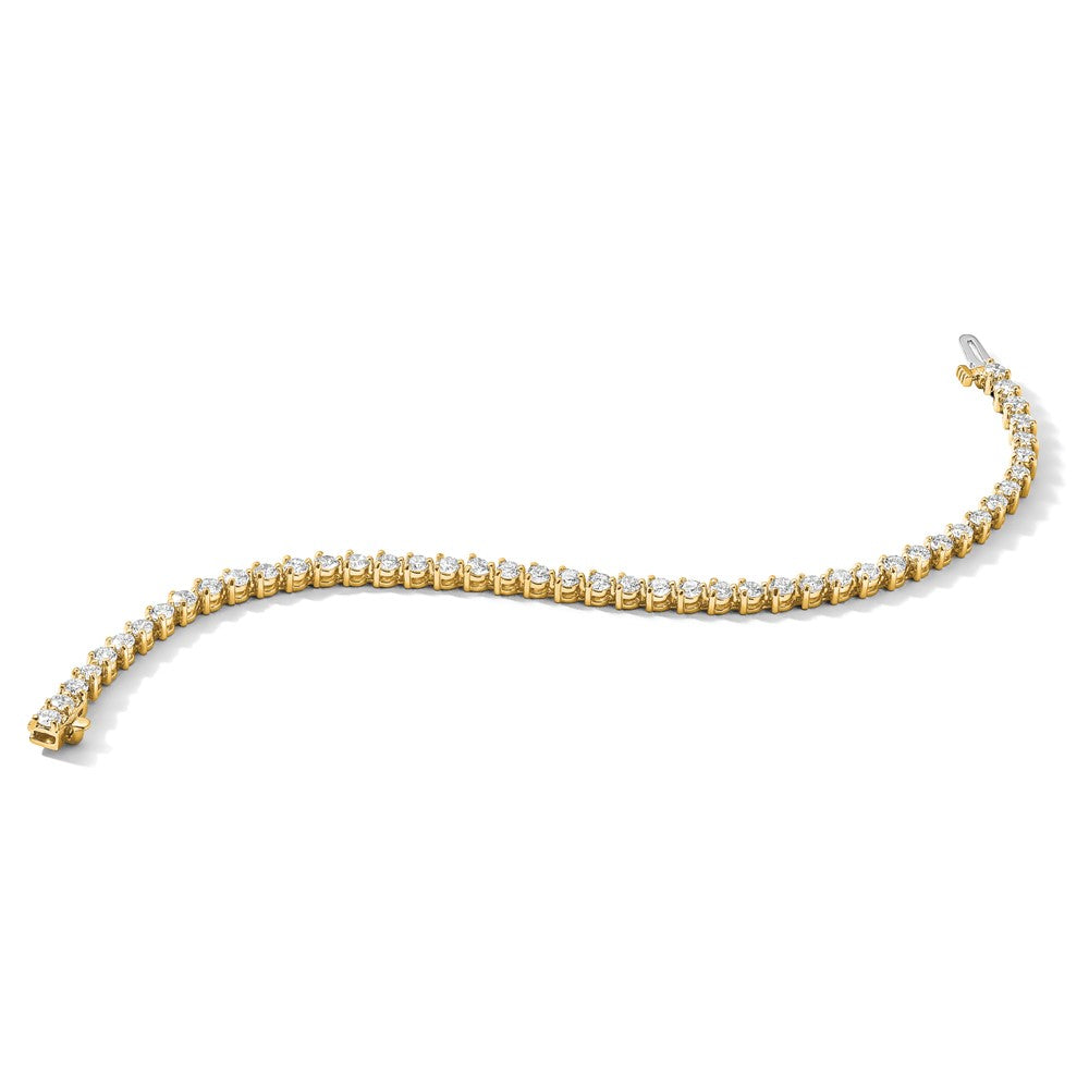14k 4 3/4 ct Lab Grown Diamond VS/SI+ G+ Comp Tennis Bracelet