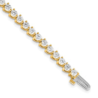 14k 4 3/4 ct Lab Grown Diamond VS/SI+ G+ Comp Tennis Bracelet