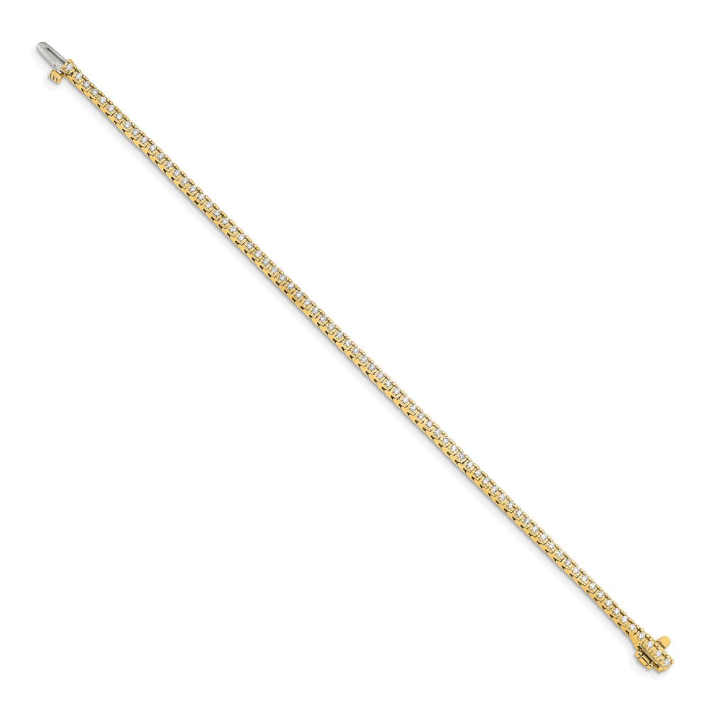 14k 1 1/4 ct Lab Grown Dia VS/SI+ G+ Comp Round Tennis Bracelet