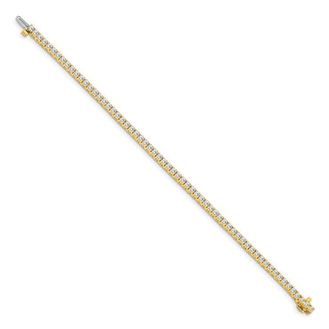 14k 2 1/6 ct Lab Grown Dia VS/SI+ G+ Comp Round Tennis Bracelet