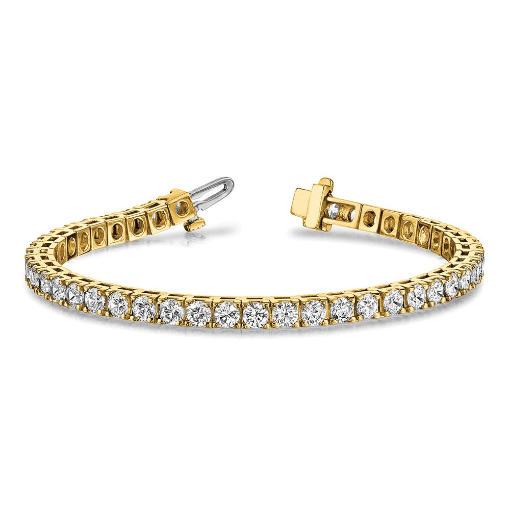 14k 2 1/6 ct Lab Grown Dia VS/SI+ G+ Comp Round Tennis Bracelet