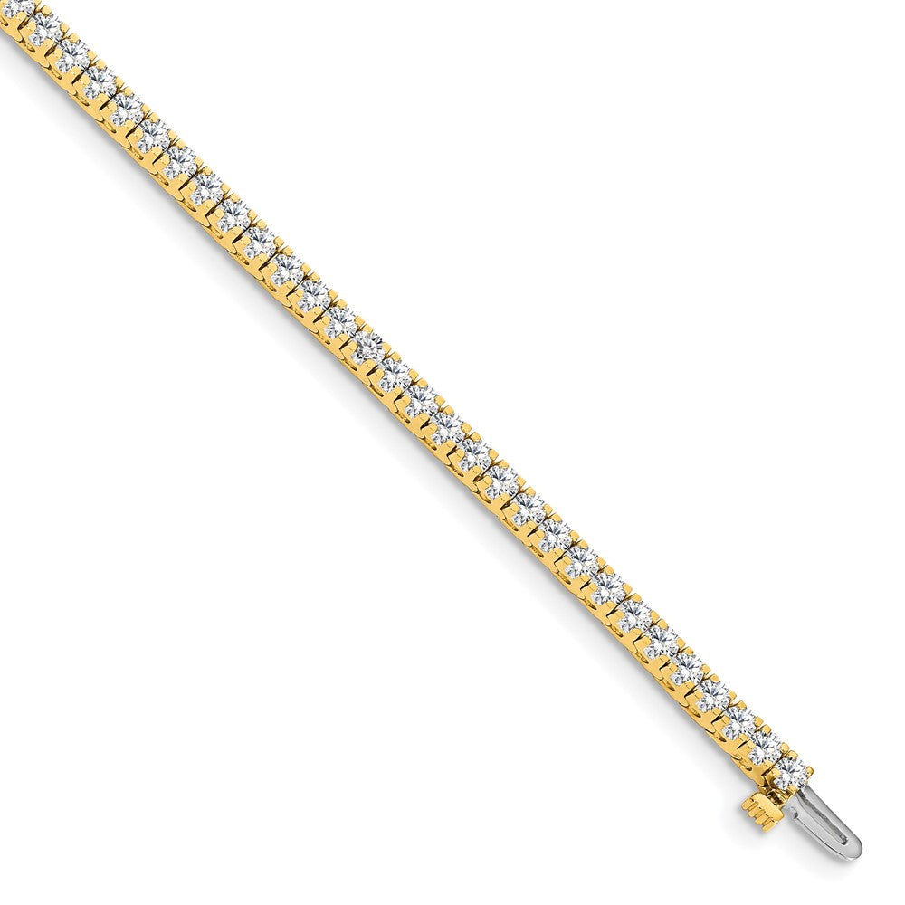 14k 2 1/6 ct Lab Grown Dia VS/SI+ G+ Comp Round Tennis Bracelet