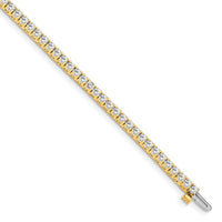 14k 2 1/6 ct Lab Grown Dia VS/SI+ G+ Comp Round Tennis Bracelet