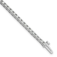 14kw 2 1/6 ct Lab Grown Dia VS/SI+ G+ Comp Round Tennis Bracelet
