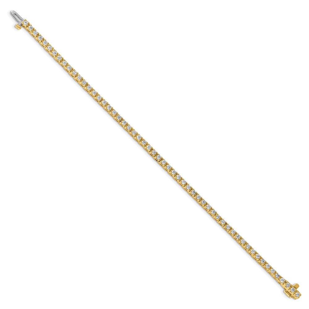 14k 2 1/5ct Lab Grown Dia VS/SI+ G+ Comp Round Tennis Bracelet
