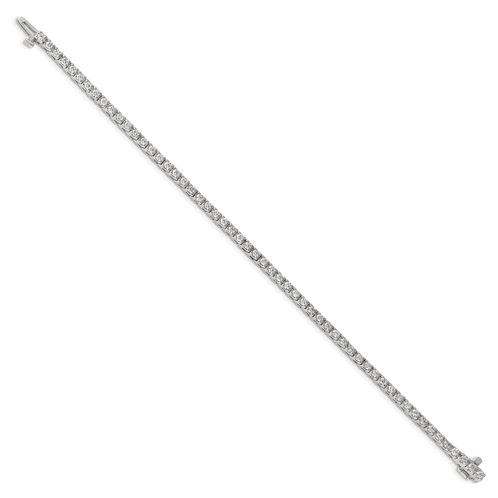 14kw 2 1/5ct Lab Grown Dia VS/SI+ G+ Comp Round Tennis Bracelet