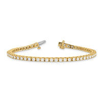 14k 2 7/8 ct Lab Grown Dia VS/SI+ G+ Comp Round Tennis Bracelet