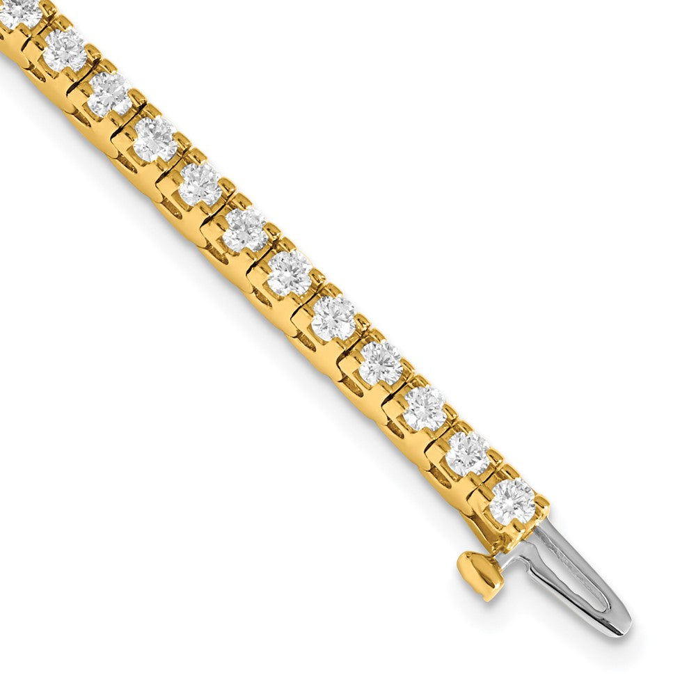 14k 2 7/8 ct Lab Grown Dia VS/SI+ G+ Comp Round Tennis Bracelet
