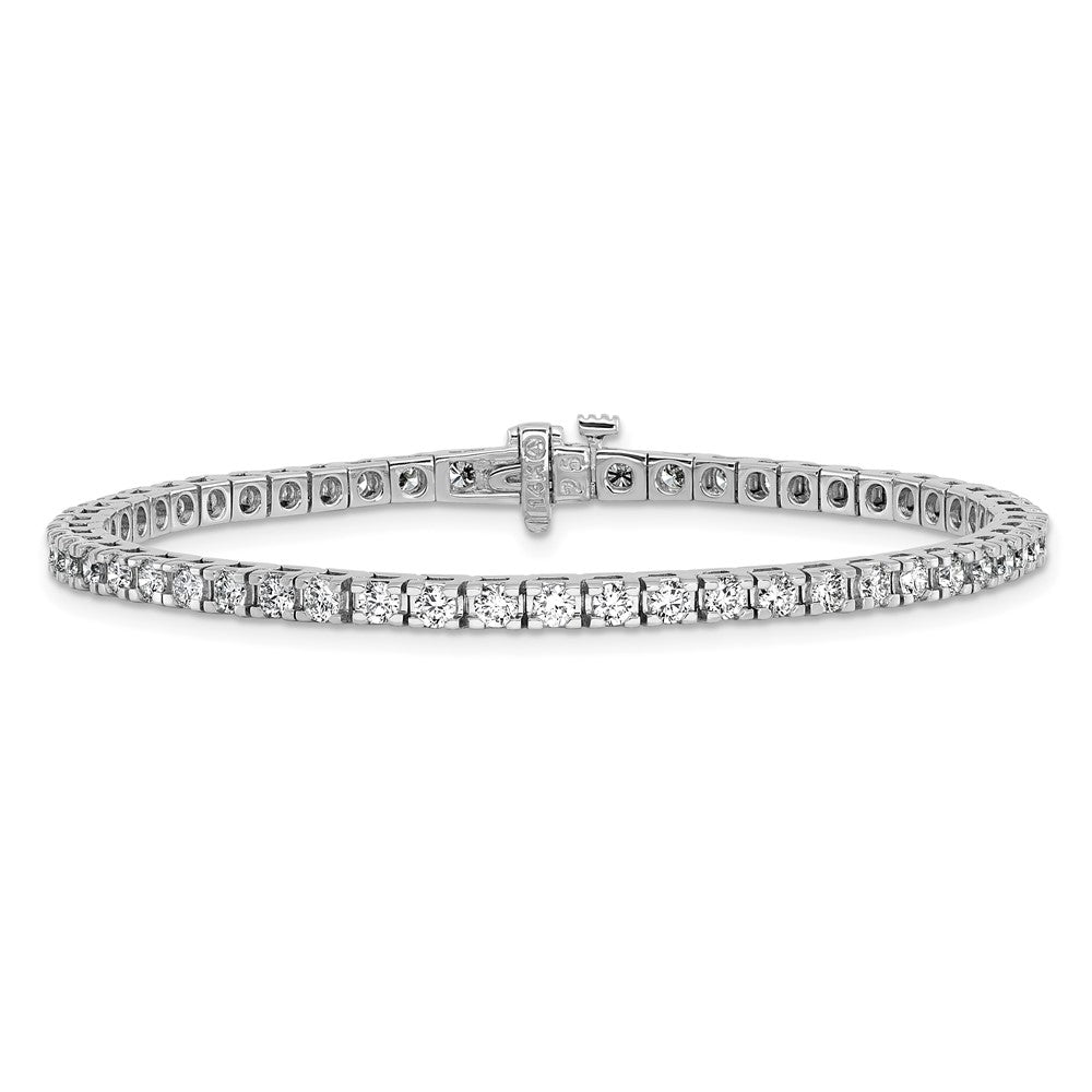 14kw 2 7/8 ct Lab Grown Dia VS/SI+ G+ Comp Round Tennis Bracelet