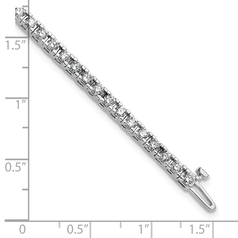 14kw 2 7/8 ct Lab Grown Dia VS/SI+ G+ Comp Round Tennis Bracelet