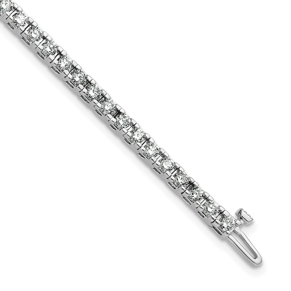 14kw 2 7/8 ct Lab Grown Dia VS/SI+ G+ Comp Round Tennis Bracelet