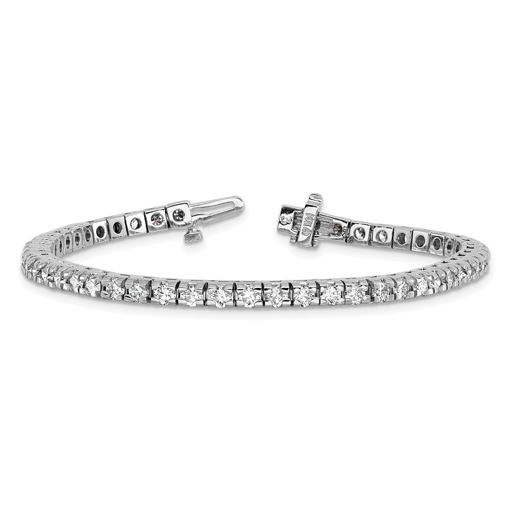 14kw 4 5/8 ct Lab Grown Dia VS/SI+ G+ Comp Round Tennis Bracelet