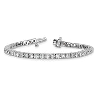 14kw 4 5/8 ct Lab Grown Dia VS/SI+ G+ Comp Round Tennis Bracelet