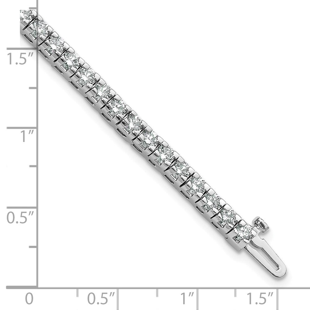 14kw 4 5/8 ct Lab Grown Dia VS/SI+ G+ Comp Round Tennis Bracelet