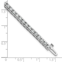 14kw 4 5/8 ct Lab Grown Dia VS/SI+ G+ Comp Round Tennis Bracelet