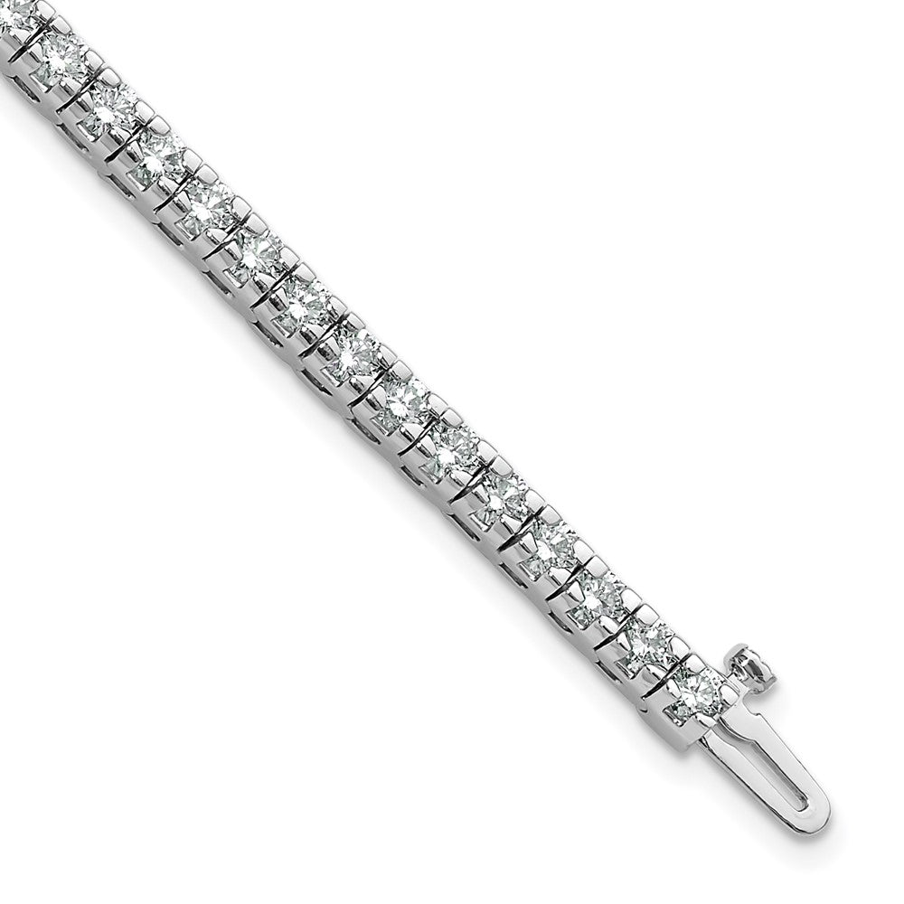 14kw 4 5/8 ct Lab Grown Dia VS/SI+ G+ Comp Round Tennis Bracelet