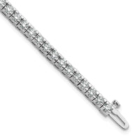 14kw 4 5/8 ct Lab Grown Dia VS/SI+ G+ Comp Round Tennis Bracelet