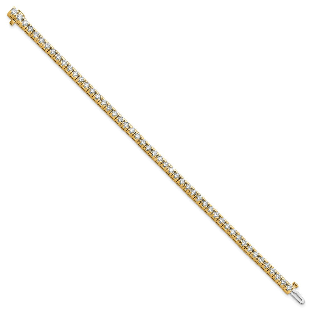 14k 4 5/8 ct Lab Grown Dia VS/SI+ G+ Comp Round Tennis Bracelet