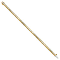 14k 4 5/8 ct Lab Grown Dia VS/SI+ G+ Comp Round Tennis Bracelet