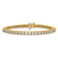 14k 4 5/8 ct Lab Grown Dia VS/SI+ G+ Comp Round Tennis Bracelet