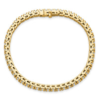 14k 4 5/8 ct Lab Grown Dia VS/SI+ G+ Comp Round Tennis Bracelet