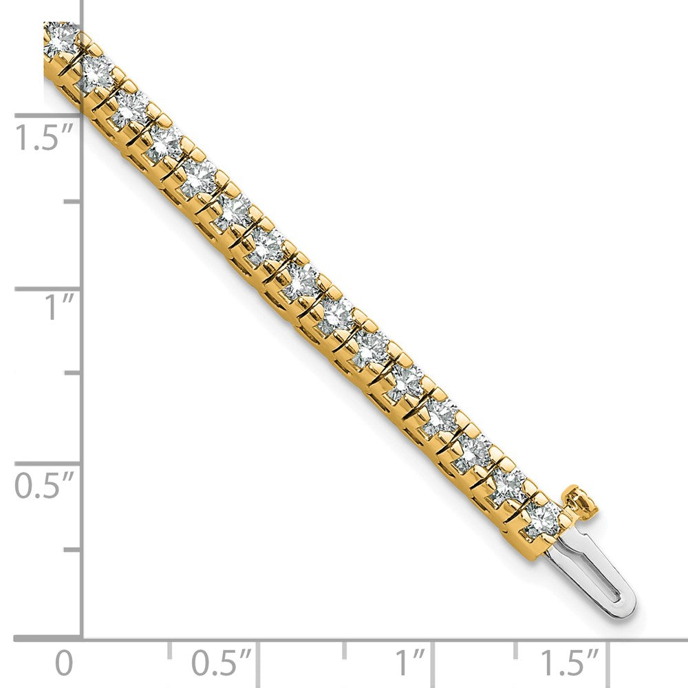 14k 4 5/8 ct Lab Grown Dia VS/SI+ G+ Comp Round Tennis Bracelet