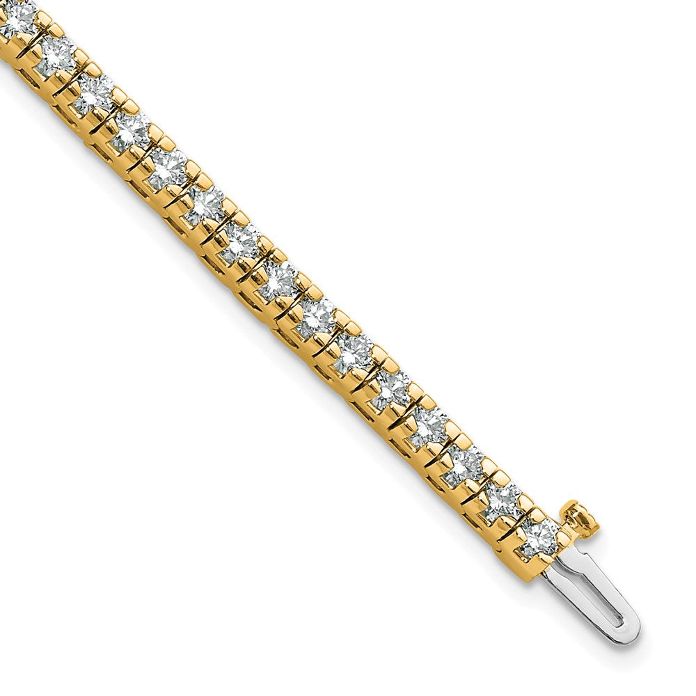 14k 4 5/8 ct Lab Grown Dia VS/SI+ G+ Comp Round Tennis Bracelet