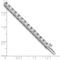 14kw 5 7/8 ct Lab Grown Dia VS/SI+ G+ Comp Round Tennis Bracelet