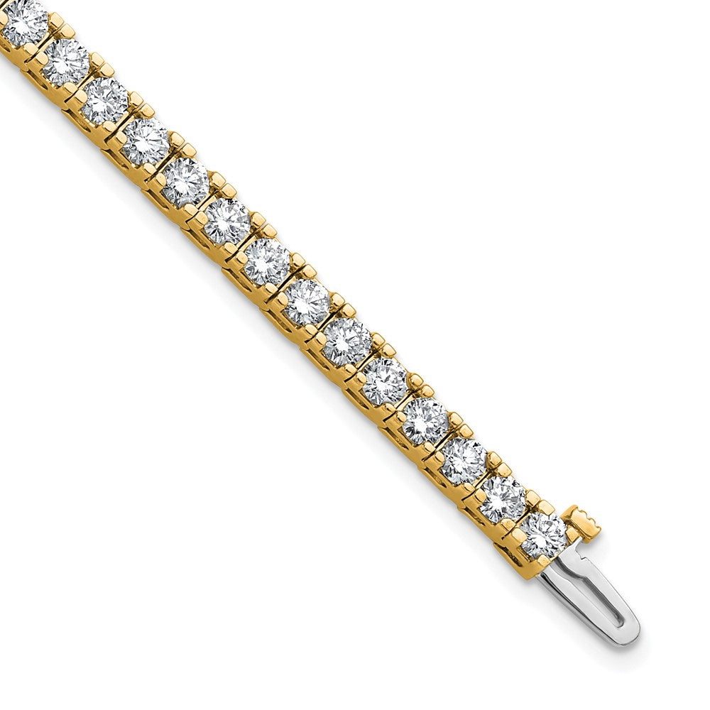 14k 5 7/8 ct Lab Grown Dia VS/SI+ G+ Comp Round Tennis Bracelet