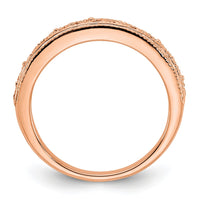 14k Rose Gold Filigree Band