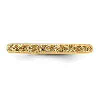 14k Filigree Band