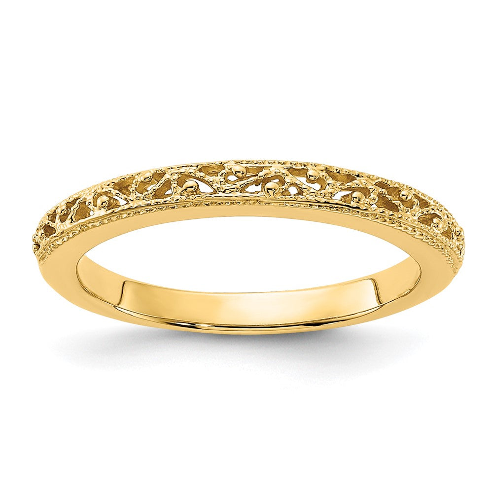 14k Filigree Band