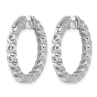 TO 14kw 2 3/4ct Lab Grown DIA. VS+ F+ Comp. In&Out Hoops