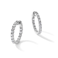 TO 14kw 2 3/4ct Lab Grown DIA. VS+ F+ Comp. In&Out Hoops