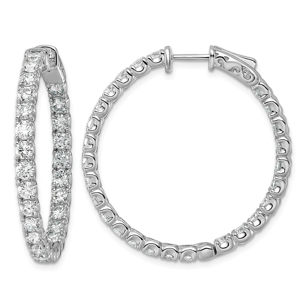 TO 14kw 4 7/8ct Lab Grown DIA. VS+ F+ Comp. In&Out Hoops