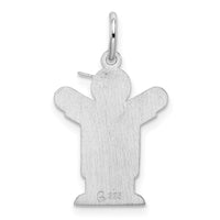 Sterling Silver Rhodium-plated Love Kid Charm