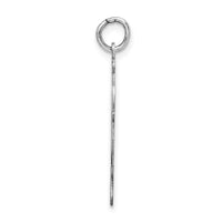 Sterling Silver Rhodium-plated Kiss Kid Charm