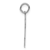 Sterling Silver Rhodium-plated Kid Charm