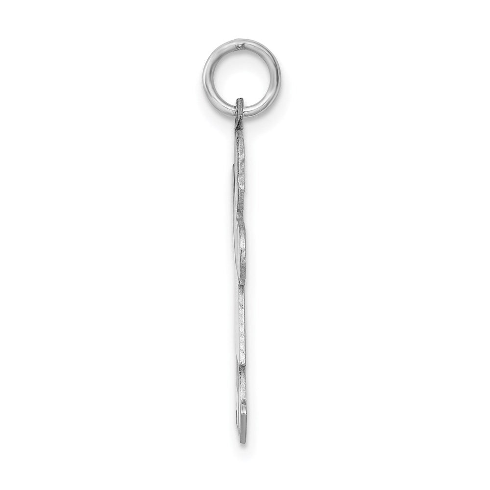 Sterling Silver Rhodium-plated Kid Charm