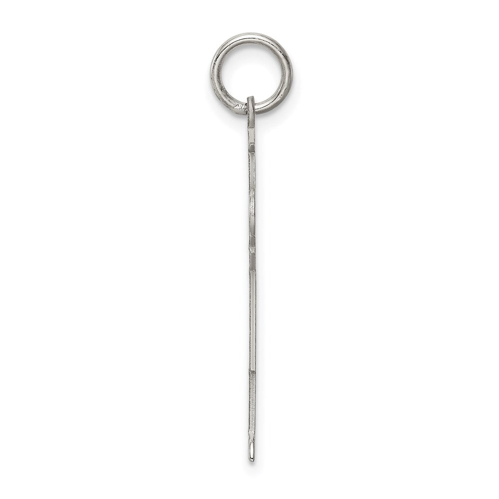 Sterling Silver Rhodium-plated Kid Charm